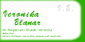 veronika blanar business card